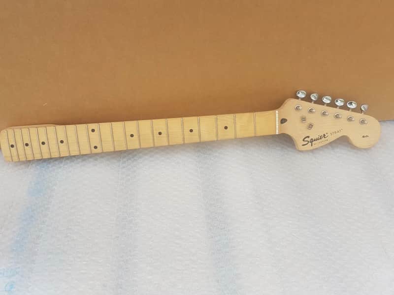 90's SQUIER by FENDER STRAT MAPLE NECK image 1