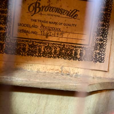 34" BROWNSVILLE CLASSICAL CC612 ACOUSTIC GUITAR image 8