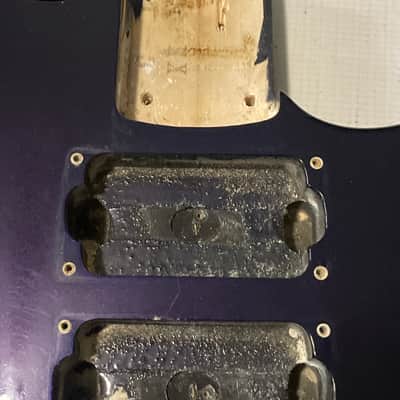 1990's Japan Jackson Professional Stealth HX Flat Top Purple Guitar Body Hard Tail image 9