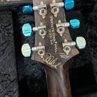 2024 Paul Reed Smith PRS McCarty 594 Private Stock 11482 One Piece Quilt Top Bahama Blue Dragons Breath image 10