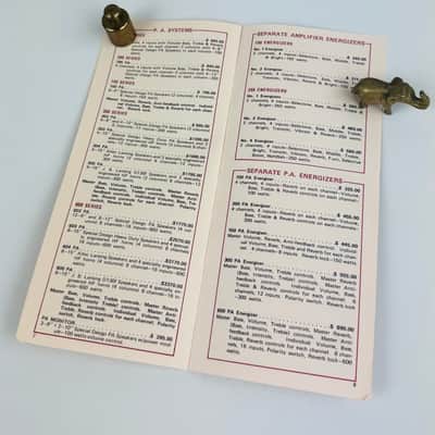 Kustom Suggested Retail Price List Flyer 1971 image 4