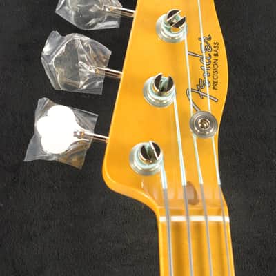Mint Fender 75th Anniversary American Vintage II 1951 Precision Bass Butterscotch Blonde Maple Fingerboard image 6
