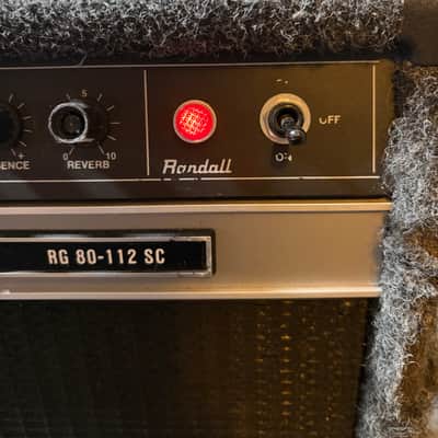 Randall RG80-112SC 2-Channel 80-Watt 1x12" Solid State Guitar Combo 1980s - Black image 4