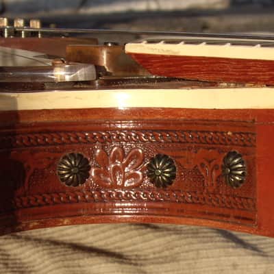 Immagine Gretsch ROUNDUP 6130 1955 - Orange "G" brand & All Western features Cactus & Cowboy Leather bound body - 8