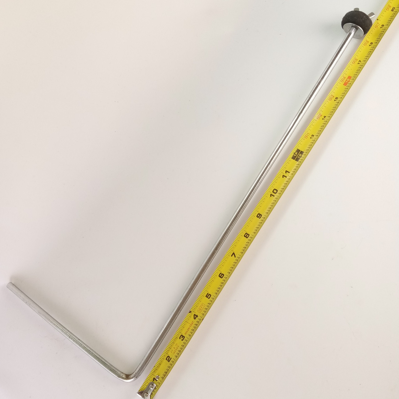 Ludwig/Leedy 5/16"x8"x19" Rod L-Arm Chrome Cymbal Holder Mount Vintage 30s USA — main photograph