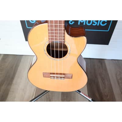 Kala KA-SCAC-T-CE Solid Cedar Top Tenor Cutaway Acoustic-Electric Ukulele w/ Fishman Kula EQ image 10