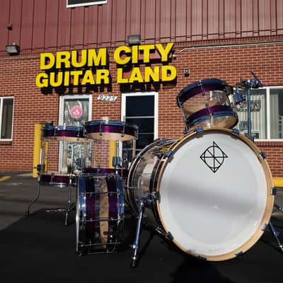Dixon Artisan Select Proto - Maple/Acrylic 5pc Shell Pack - Deep Purple Sparkle Lacquer  | 12, 14, 14, 16, 22" image 5