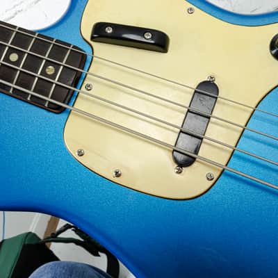 1971 Fender Musicmaster Bass Lake Placid Blue (Refinshed) w/OHSC image 9