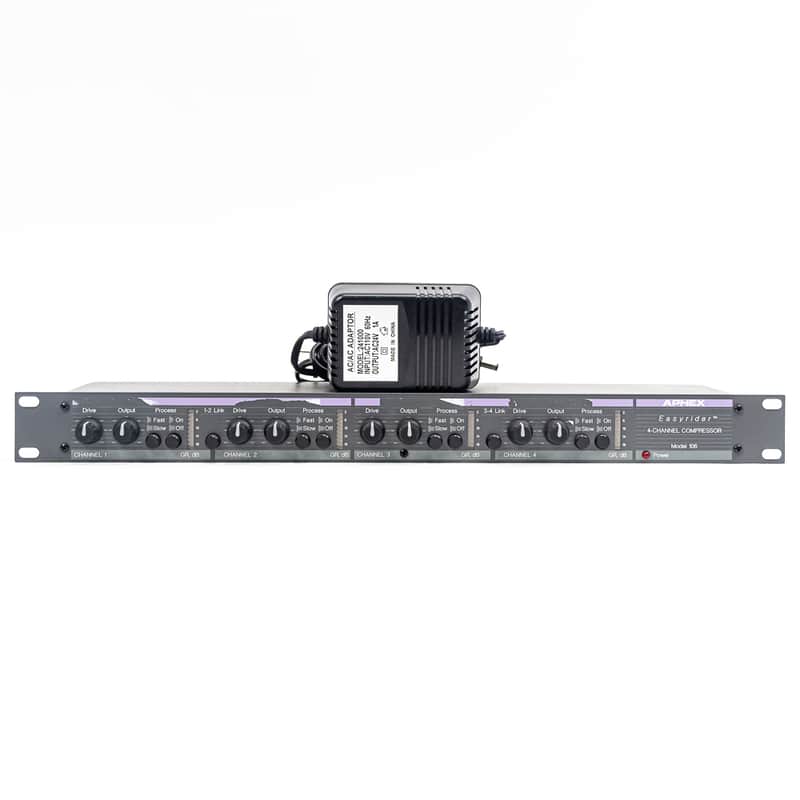 Aphex 106 4-Channel Compressor Limiter | Includes Power Supply | Tested image 1