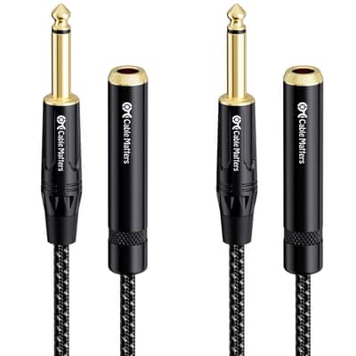 3 FT - Mogami 2524 Guitar Extension Cable - Neutrik NJ3FC6-B