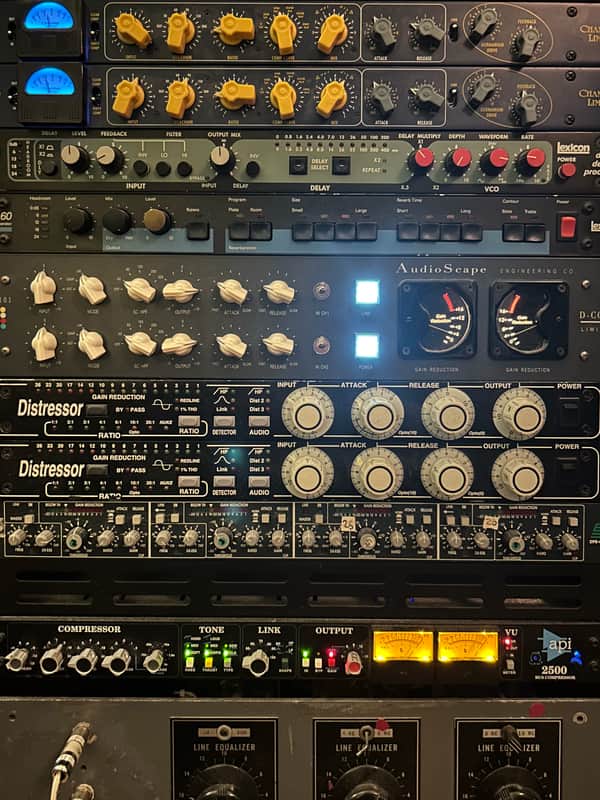AudioScape Engineering Co. DC-101 D-COMP 2-Channel Limiter / Compressor 2018 - 2021 - Green image 1