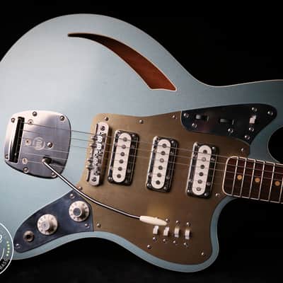 Bilt Guitars Zaftig Bound Top Firemist Silver Curtis Novak VI Pickups image 8