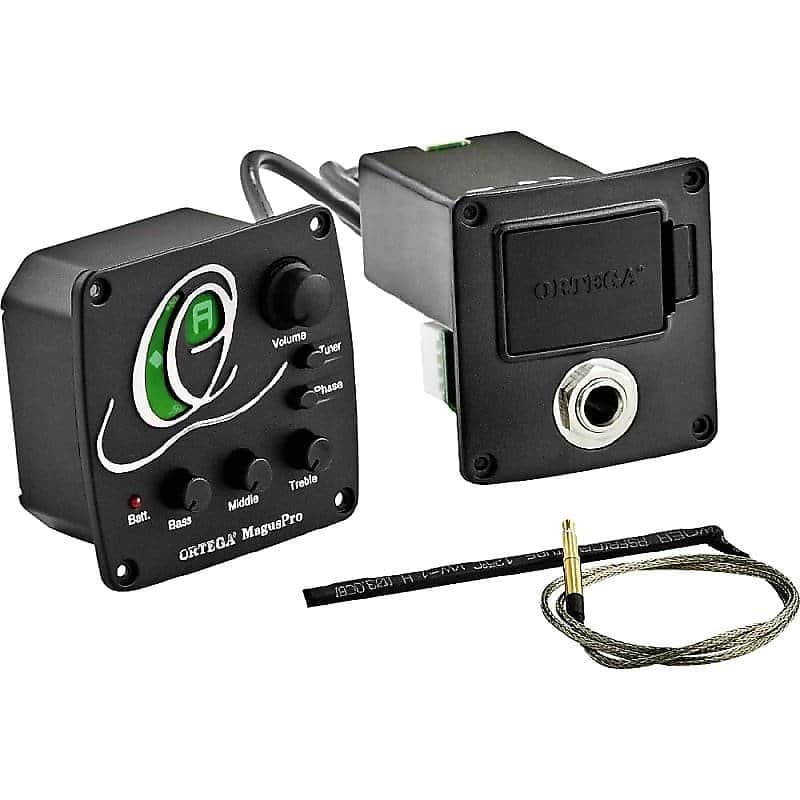 Ortega Guitars MagusPRO/B Acoustic Bass Systems Piezo Bass Preamp System w/ Built-In Tuner & Video image 1