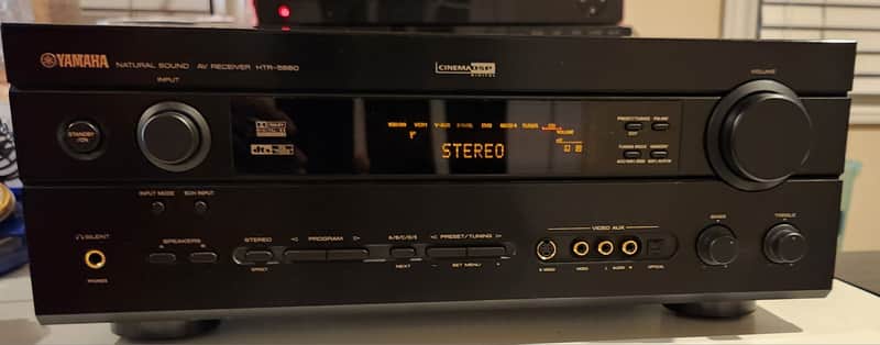 Yamaha Yamaha HTR-5660 is a 6.1-channel home theater receiver 90s - Black image 1
