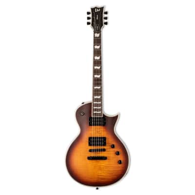 ESP LTD EC-1000T CTM 6-String Right-Handed Electric Guitar with Full-Thickness Mahogany Body (Tobacco Sunburst Satin) image 1