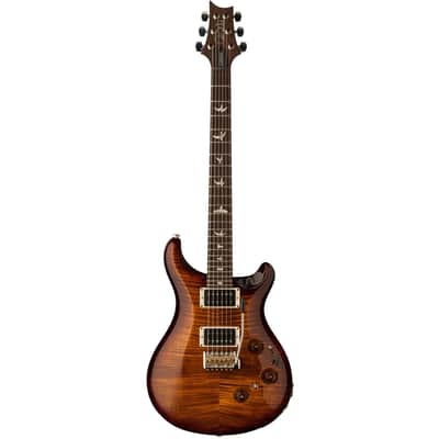 PRS Paul Reed Smith Custom 24 Piezo Pattern Regular Electric Guitar (with Case), Black Gold Wrap Burst image 1