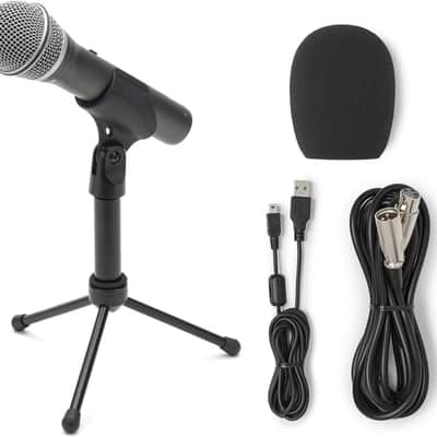 Samson Q2U Recording and Podcasting Pack USB/XLR Dynamic Microphone with Accessories image 2