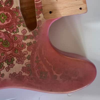 Pink Paisley Tele Body, Aged, Nitro , Alder image 4