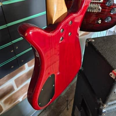 Warwick Rockbass Streamer Standard Trans Red 2002 Electric Bass image 17