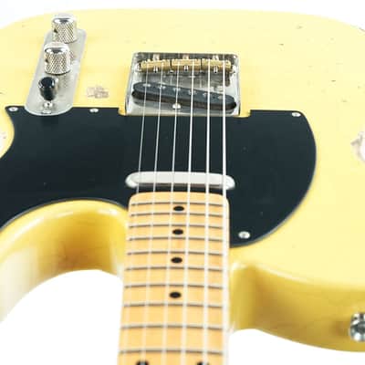 Del Tone 50s T Style Butterscotch Abachi Heavy Aged image 13