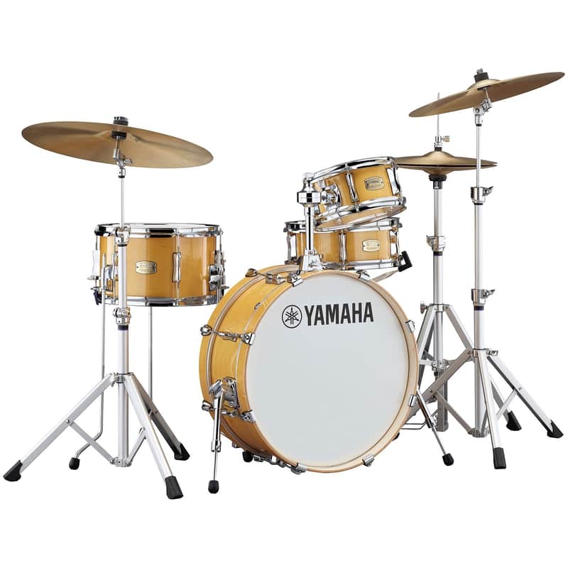 Yamaha Stage Custom Hip Drum Shell Kit, 4-Piece, Natural Wood image 1