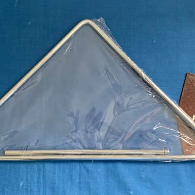9"x 12" Brazilian Handmade Medium Triangle Hand Percussion in Chromed Steel image 2