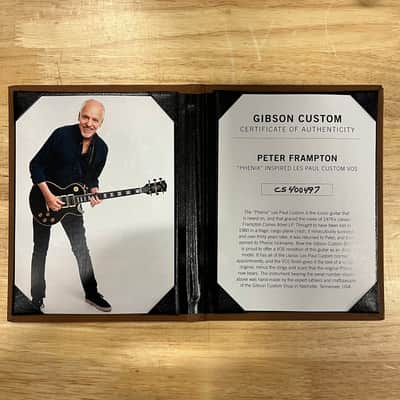 Gibson Peter Frampton "Phenix" Inspired Les Paul Custom VOS - Ebony-CS400497 image 12