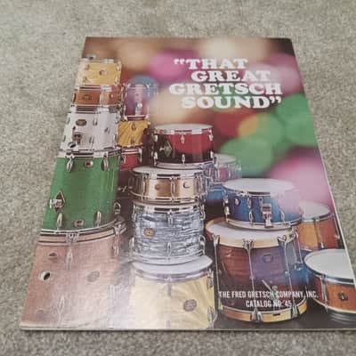 Vintage 1971 Gretsch Full-Line Drum Catalog! Rare, Original Case Candy, Paperwork! image 1