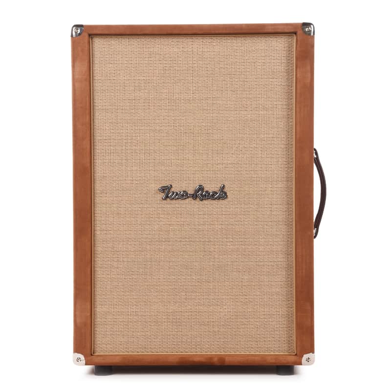 Two Rock 2x12 150w Vertical Cabinet w/Two-Rock 1265B Speaker Tobacco Suede w/ Cane Grill image 1
