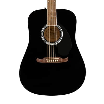 Fender FA-125 Dreadnought Acoustic Guitar w/Bag, Walnut FB, Black image 3