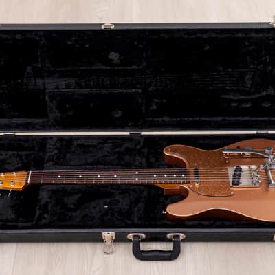 Snakehead T-Style Double Cutaway, MJT Body & Fender-Licensed Musicraft Neck, Copper Lacquer w/ Bigsby, Porter Pickups, Case image 21