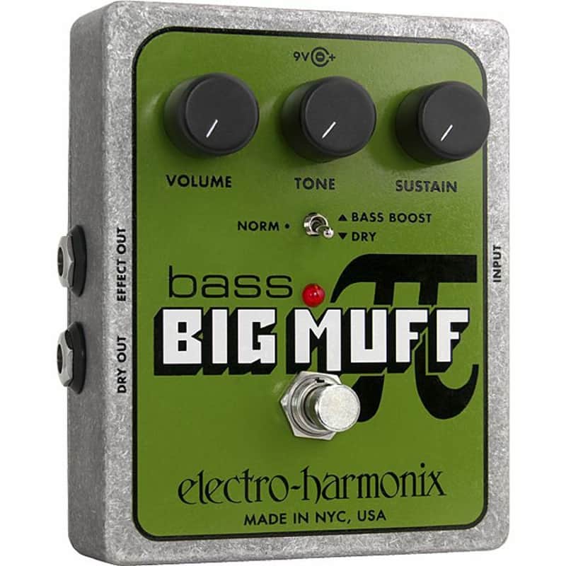 Electro-Harmonix Bass Big Muff Pi Analogue Fuzz/Distortion/Sustainer Effects Pedal image 1