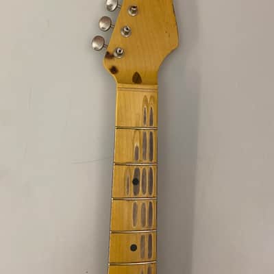 MJT Allparts Fender Stratocaster Neck Vintage Aged Relic w/ Tuners image 1