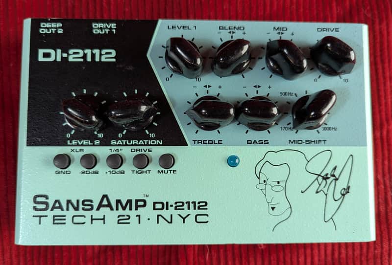 Tech 21 DI-2112 Geddy Lee Signature Dual Preamp Pedal | Reverb