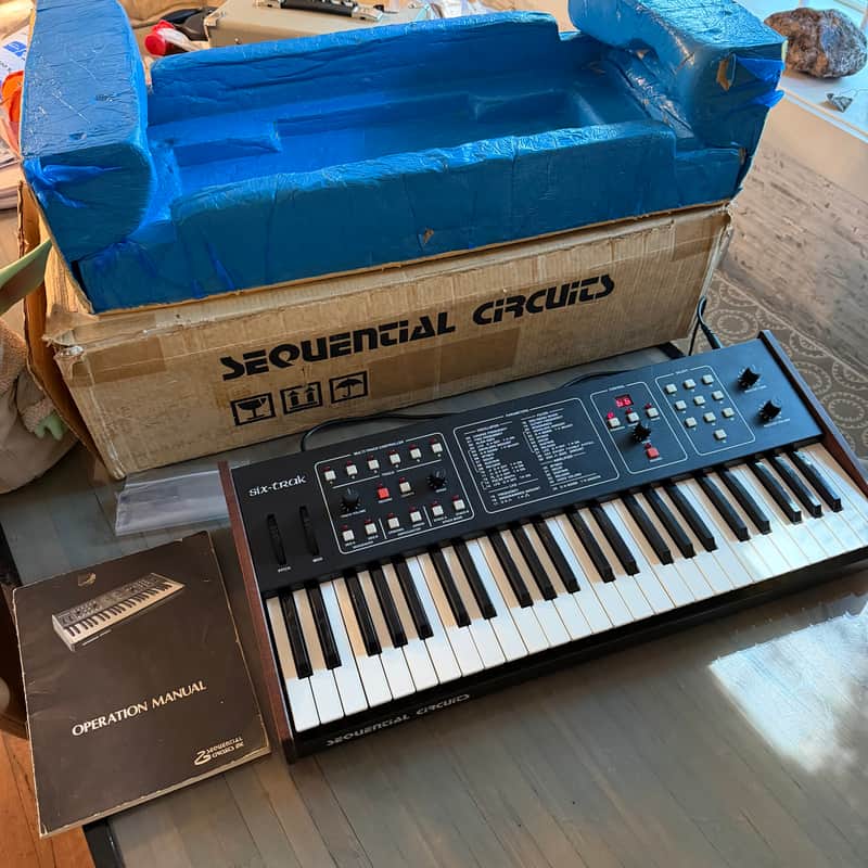 VTG Sequential Circuits Six-Trak Analog Synthesizer + Orig Box, Foam, Manual (Upgraded NVRAM) image 1