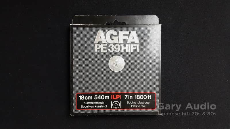 Agfa PE39 HiFi 18 cm 540 m Double-Play Recording Tape on Plastic Reel Unopened Box image 1