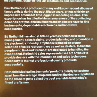 Alembic / Rothchild Musical Instruments Guitar and Bass Catalog 1977 image 2