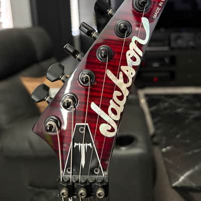 Jackson USA Series Corey Beaulieu Signature King V KV6 2013 - Present - Transparent Red Burst image 2