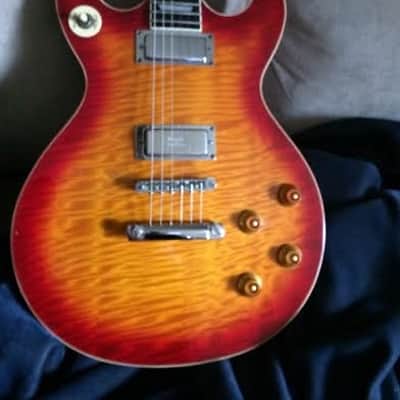 Samick Artist Series Double Cutaway  Cherry Flame image 4