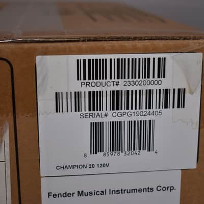 Fender Champion 20 1x8" 20-Watt Combo Amplifier Black NIB image 3