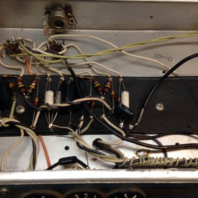 Vintage 1977 Fender Bassman 100 CFA7100 Bass Guitar Chassis Head Project Fender Bassman 1977 image 10