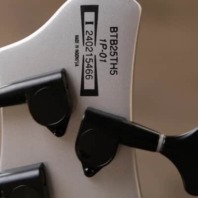 Ibanez BTB25TH5SLM 5-String Bass Guitar - Silver Blizzard Matte image 16