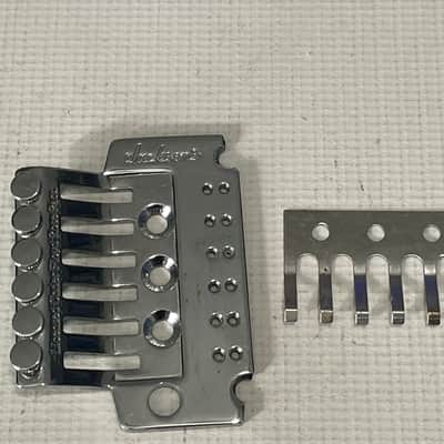 2000's Japan Jackson Licensed JT-580LP Low Profile Floyd Rose Tremolo Bridge Chrome Base Plate image 1