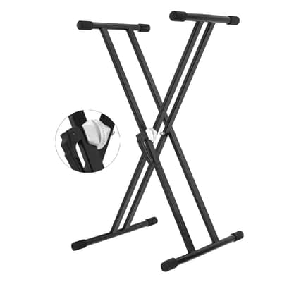 5 Core Keyboard Stand Dual X Shape Gear Adjustable Foldable Portable Key Board DJ Controller Stands image 1
