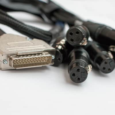 D-Sub DB25 8 Way Van Damme Studio Grade 3.1 Analog Studiograde Cable Loom 1M Balanced XLR Female image 10
