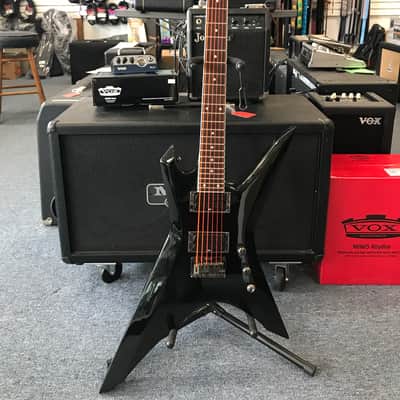 Ibanez XP300FX Xiphos Electric Guitar Black Orange Neon DR Strings