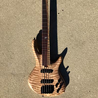 Roscoe Century 3005 J 34" scale Jazz Bass Guitar + custom upgrades extras Purpleheart Maple Ash image 3