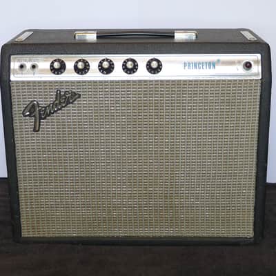 * Freshly serviced * 1976 Fender Princeton (Non-Reverb) 1X10 Silverface Vintage Guitar Combo Amplifier w/ Original 10" Oxford Speaker image 1
