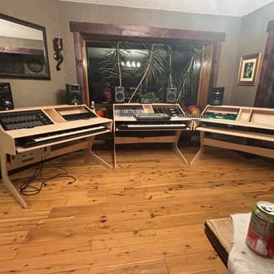Trinity Desk Designs Hybrid 2 bay desk 2024 - Baltic Birch unfinished image 4