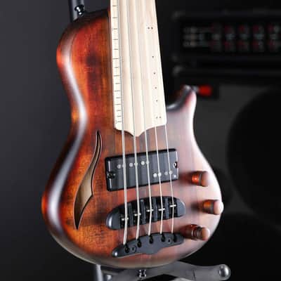 Mayones Cali 5 Fretless Antique Brown Matte image 1